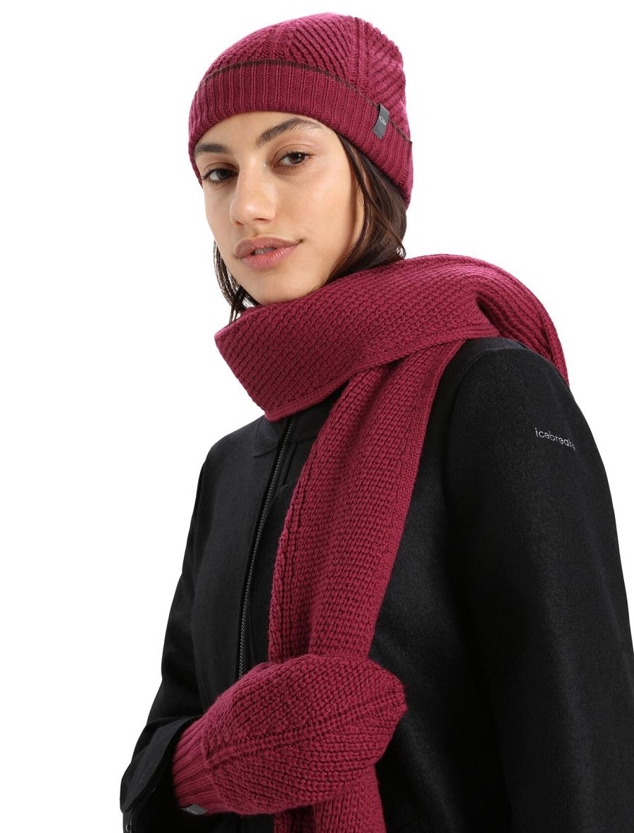 Chapeaux Icebreaker Unisex Merino Waypoint Beanie Homme Rose | FR 1092HAPK